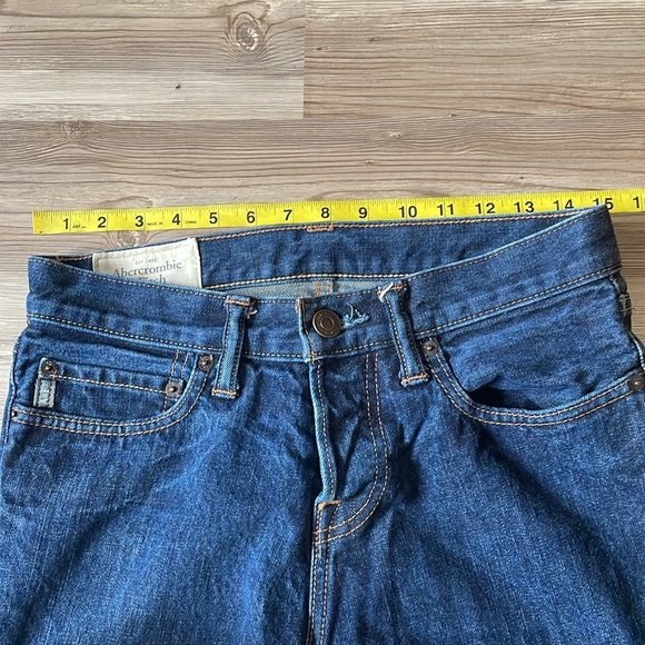 Abercrombie & Fitch Skinny jeans Dark wash Hidden button fly Mid rise Women’s 28 - Picture 10 of 15